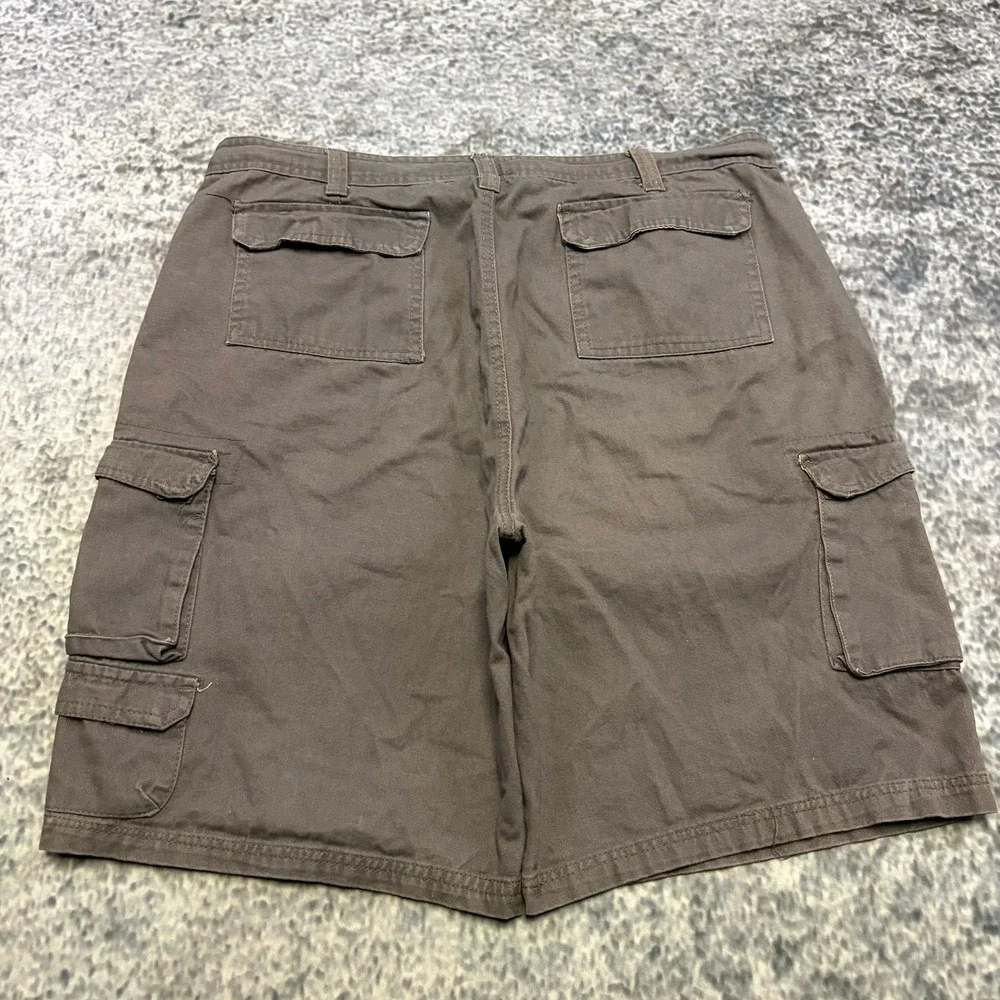 Rugged Wear Cargo Shorts Mens 38 Brown Outdoor Utility Hiking Skater Y2K